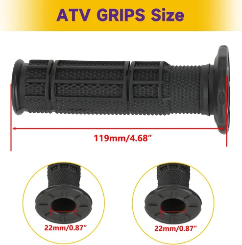 Miniatura 4 de HIAORS Empuñaduras de manillar ATV de 7/8" compatibles con Taotao Coolster 125cc 110cc Boulder B1 3050C chino 50cc 70cc 90cc Kazuma Baja SunL Roketa