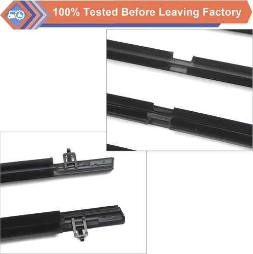 Miniatura 5 de 4 unidades de cinturón de sellado para ventana de puerta exterior de automóvil compatible con Honda Vehicle Civic 2006-2011, repuesto #72410-SNA-A01