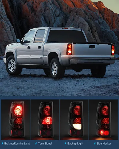 Miniatura 4 de Nilight Conjunto de luz trasera compatible con Chevy Silverado 1999 2000 2001 2002 2003 2004 2005 2006 2007 Chevy Silverado 1500 2500 3500 99-02 GMC