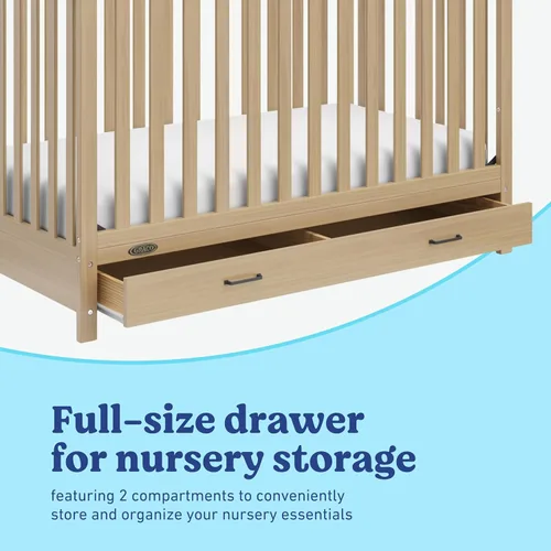 Miniatura 5 de Graco Benton - Cuna convertible 5 en 1 con cajón, certificado GREENGUARD Gold, se convierte de cuna de bebé a cama infantil, sofá cama y cama