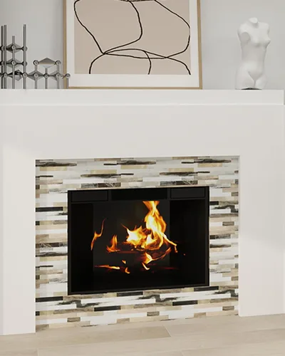 Miniatura 6 de KASARO 20 hojas de azulejos autoadhesivos para salpicaduras para cocina, mármol marrón blanco con rayas doradas antiguas, azulejos de mosaico