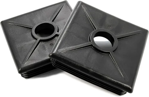 Camco Tapas de parachoques de RV de 4 pulgadas, fácil de quitar, construcción duradera, color negro, paquete de 2 (40303)