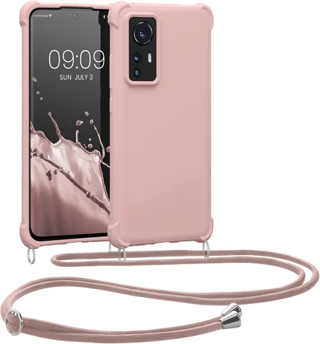 Miniatura 9 de kwmobile Funda cruzada compatible con Xiaomi 12/12X - Funda de silicona TPU con correa - Lavanda