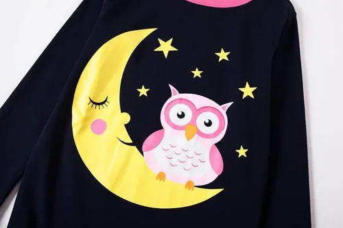 Miniatura 2 de Family Feeling - Conjunto de pijama de 2 piezas para niñas pequeñas, 100% algodón, pijamas para niñas grandes
