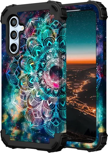Miniatura 130 de Hocase Funda para Galaxy A37 5G, protección resistente a prueba de golpes, parachoques de goma de silicona suave+funda protectora híbrida