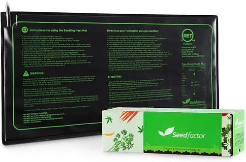 MET - Tapete térmico para semillero certificado, factor de semillas, resistente al agua, duradero, tapete térmico de estación de germinación,