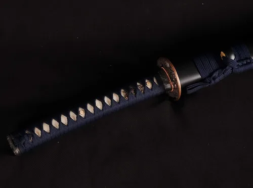 Miniatura 4 de Espada Katana Samurai, espada forjada a mano, acero de alto carbono 1095, práctica, corte real, afilada, hoja de espiga completa, Tsuba temática