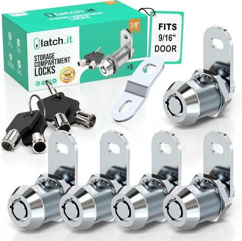Miniatura 14 de LATCH.IT - Cerraduras para almacenamiento de RV (vehículos recreativos) de 1-1/8 pulgadas; paquete de 10 cerraduras para compartimentos