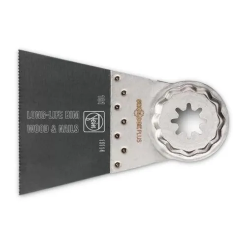 Fein Starlock Plus 63502161260 - Hoja de sierra de larga duración con corte E, corte de precisión para madera, paneles de yeso y plásticos,