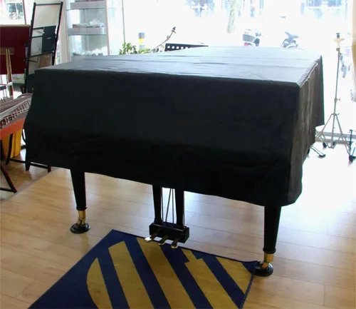 Miniatura 4 de Funda para piano de cola-elegante aspecto negro, impermeable, a prueba de polvo, protector solar y a prueba de arañazos - Funda para piano de cola