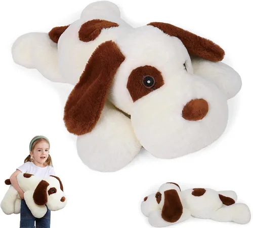 Miniatura 11 de JellyMallow Animales de peluche con peso de elefante, 5 libras y 16 pulgadas, color gris, almohada grande de peluche de elefante con peso, regalo