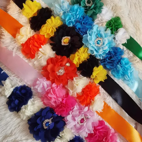 Miniatura 6 de Juego de 3 pines de ramillete y ramillete de maternidad, para mamá y papá, ramillete y diamantes de imitación de flores para embarazo, accesorios