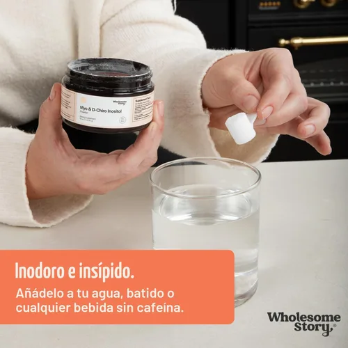 Miniatura 4 de Suplemento en polvo de mio-inositol y D-Chiro inositol para mujeres Equilibrio hormonal y apoyo saludable de la función ovárica Vitamina B8