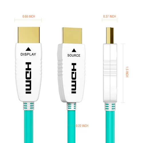 Miniatura 7 de RUIPRO Cable HDMI de fibra óptica 8K de 20 pies 48Gbps 8K60Hz 4K120Hz HDR dinámico eARC HDCP2.2/2.3 para RTX4080/4090/3080/3090, Xbox S/X, PS5/4