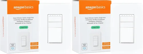 Miniatura 7 de Amazon Basics - Interruptor inteligente de 3 vías, funciona solo con Alexa, Wi-Fi de 2.4 GHz, no requiere concentrador, color blanco