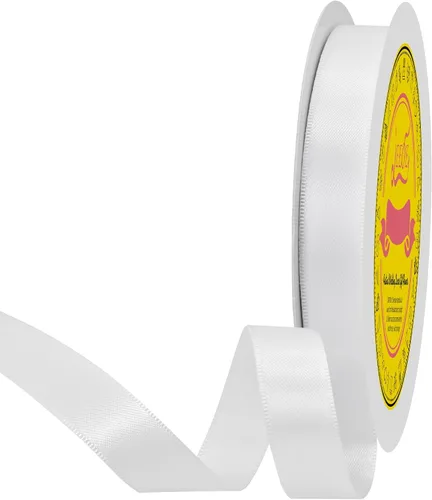 Miniatura 49 de Cinta de satén blanca antigua de doble cara de 1-1/2 pulgadas x 50 yardas, cinta de poliéster para envolver regalos, día de San Valentín, bodas