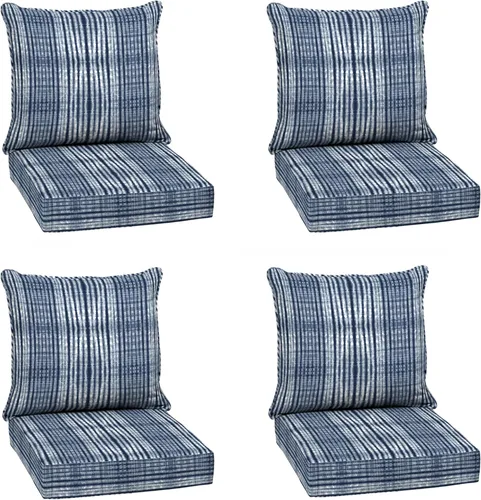 Miniatura 48 de Arden Outdoor Deep Seat Cushion Set, 24 x 24 pulgadas, Cojín para exteriores resistente al clima, a la lluvia y a la decoloración para silla, sofá