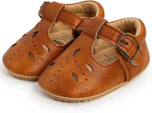 Miniatura 7 de QWZban Zapatos planos Mary Jane para bebés y niñas con Bownot, suela suave, suela suave, piel sintética, recién nacidos, primeros pasos, para fiesta