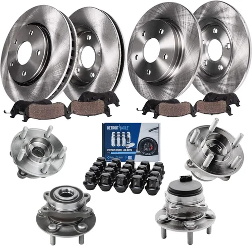 Miniatura 78 de Detroit Axle - Rotores de freno para Ford Mustang 2015 2016 2017 2018 2019 2020 2021 2022 2023 Rotores de freno de disco 2016 2017 2018 2019