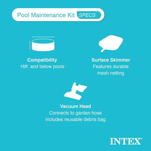Miniatura 6 de Intex 26165EH - Juego de piscina inflable portátil de 15 pies x 42 pulgadas para exteriores con escalera, bomba de filtro, cubierta y kit