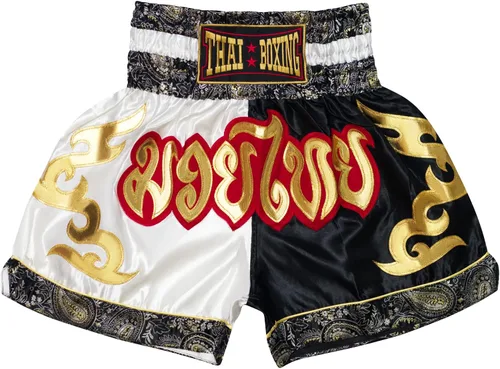 SIAMKICK Pantalones cortos clásicos de Muay Thai para hombres y mujeres, boxeo, kickboxing, alto grado, artes marciales mixtas, ropa de entrenamiento