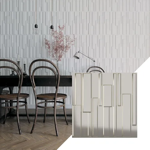 Miniatura 24 de Ekena Millwork Wigan EnduraWall 19 5/8 pulgadas de ancho x 19 5/8 pulgadas de alto, Wigan EnduraWall Decorativo 3D Panel de pared cubre 2.67 pies