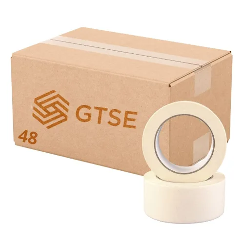 Miniatura 10 de GTSE Cinta de enmascarar, 1 rollo, 1 pulgada x 55 yardas (164 pies), cinta adhesiva de pintura multisuperficie, perfecta para pintar, hogar