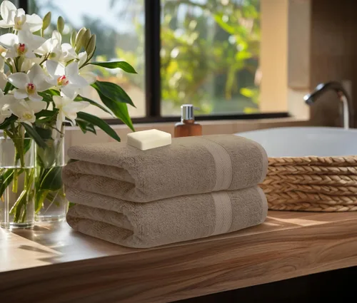 Miniatura 3 de Avalon Towels Juego de toallas de lujo de 8 piezas, 2 toallas de baño, 2 toallas de mano y 4 toallas pequeñas, 100% algodón hilado en anillo de 600