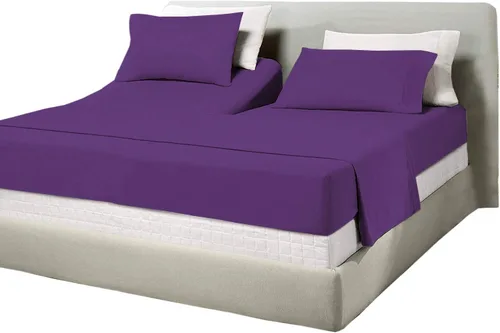 Miniatura 15 de Juego de sábanas de algodón de 600 hilos tamaño Queen dividido para base de cama ajustable, juego de sábanas de 4 piezas con bolsillo profundo
