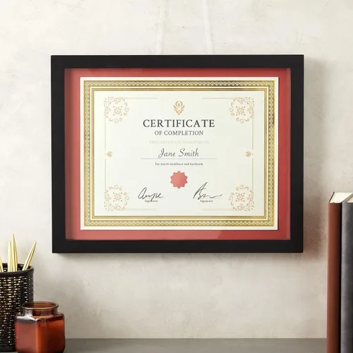 Miniatura 5 de Juvale Papel de certificado de lámina dorada, papel de premio compatible con impresoras para impresión, cartulina versátil con borde dorado, 8.5 x