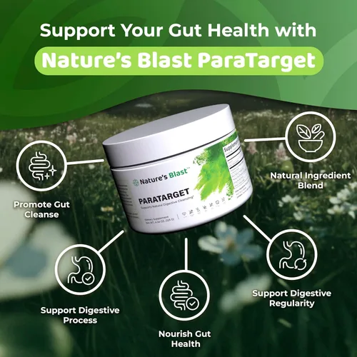 Miniatura 3 de ParaTarget - Polvo de limpieza digestiva natural, soporte intestinal avanzado con cáscara de nuez negra, ajenjo dulce, semillas de papaya y piña