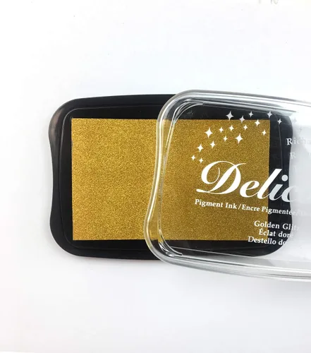 Miniatura 4 de Tsukineko Almohadilla de tinta Delicata, brillo dorado