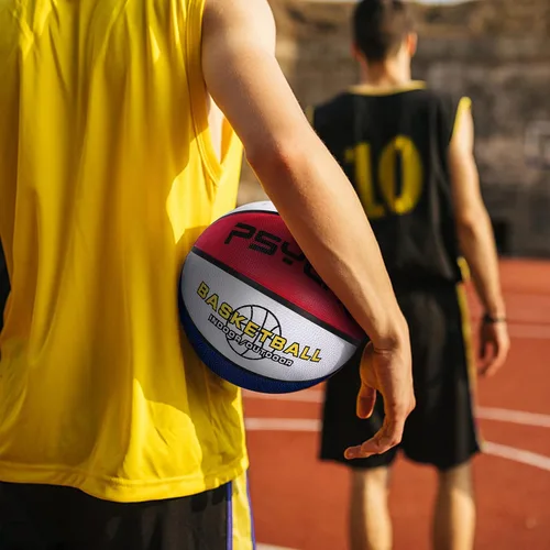 Miniatura 5 de Baloncesto para niños y jóvenes, tamaño 4/5 (25.5/27.5 pulgadas), baloncesto de goma de alta calidad para niños y niñas, juegos de piscina