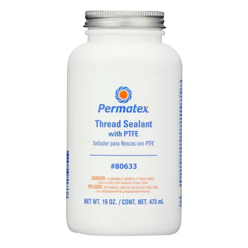Miniatura 7 de Permatex 80632 Sellador de roscas con PTFE, 4 onzas, blanco