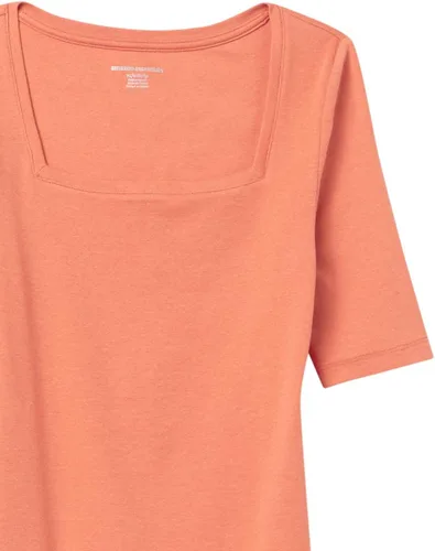 Miniatura 8 de Tienda Essentials Camiseta de Ajuste Ceñido de Media Manga y Cuello Cuadrado para Mujer
