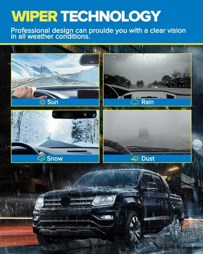 Miniatura 7 de PHILTOP Limpiaparabrisas delantero de 24 + 21 pulgadas de repuesto para Malibu Acadia Enclave 2009-2012, Tiguan 2009-2017, Traverse 2009-2011, Range