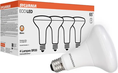 Miniatura 13 de Sylvania - Bombilla LED Flood BR30, equivalente a 65 W, eficiente 9 W, base media, regulable, 2700 K, blanco suave, 1 paquete (40460)
