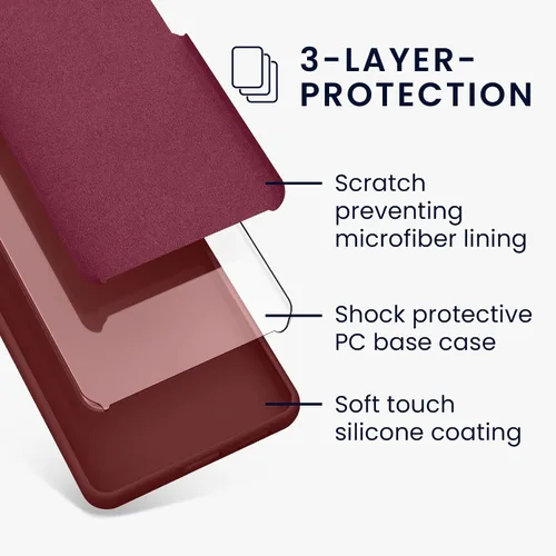 Miniatura 460 de kwmobile Funda Compatible con Google Pixel 6 Pro - Funda de teléfono de silicona TPU con acabado suave - Azul Arrecife