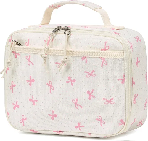 Miniatura 22 de LEDAOU Lonchera para Niños Bolsa de Almuerzo Aislada Niños Niñas Pequeños Lonchera Reutilizable para Escuela Picnic Senderismo Azul