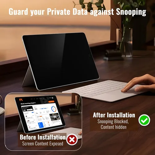 Miniatura 6 de Protector de pantalla de privacidad para iPad de 6ª generación 9.7 pulgadas, película de vidrio templado privada para iPad de 5ª generación 9.7