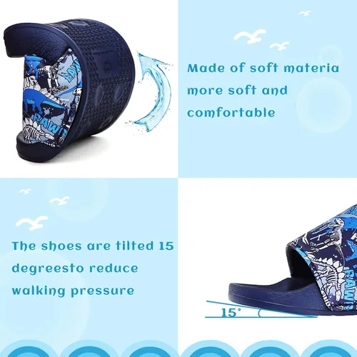 Miniatura 4 de WateLves Sandalias deslizantes para niñas y niños pantuflas de verano para exteriores playa piscina ducha niño pequeñoniño grande
