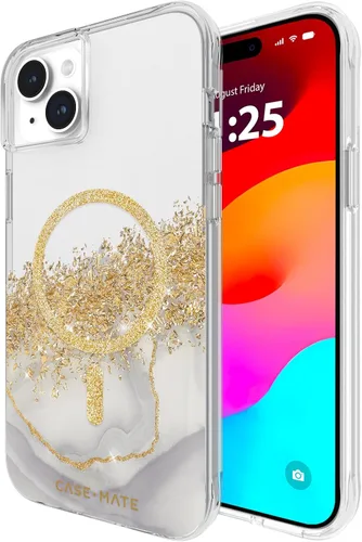 Miniatura 6 de Case-Mate Funda para iPhone 15 Plus - Flores con Gemas [Protección contra caídas de 12 pies] [Compatible con MagSafe] Cubierta magnética
