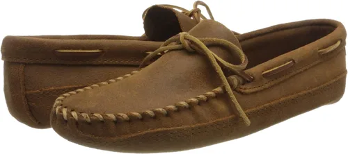 Miniatura 7 de Minnetonka Suela suave de doble parte inferior para hombre, Marrón