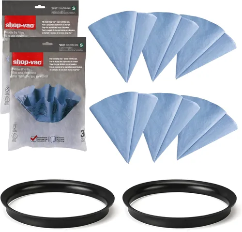 Shop-Vac 90107 Filtro de disco de papel reutilizable para la mayoría de aspiradoras Shop-Vac en húmedo/seco de 5 galones y más, piezas de repuesto