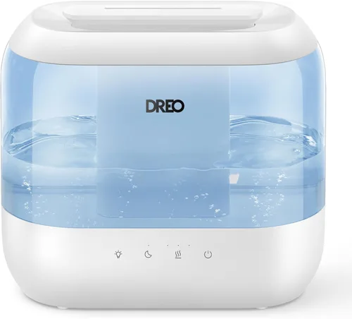 Dreo Humidificadores para dormitorio, llenado superior de 4 litros para habitación grande, tiempo de funcionamiento de 36 horas, humidificador de