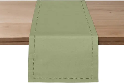 Miniatura 10 de Ruvanti Camino de mesa de lino de 36 pulgadas, dobladillo clásico, lavable, reutilizable, antideslizante, resistente a las manchas, perfecto