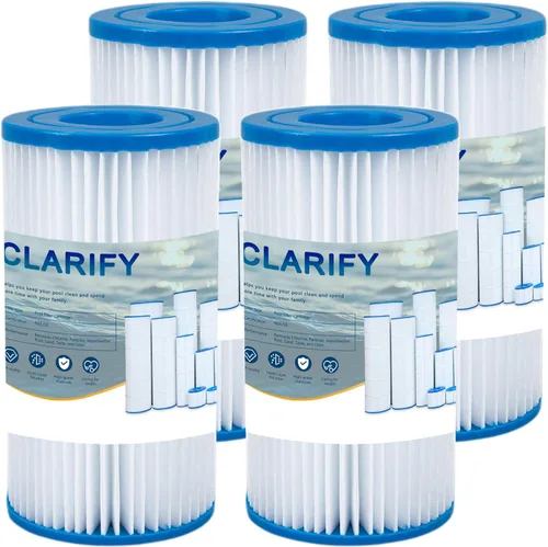 Miniatura 7 de CLARIFY Cartucho de filtro de piscina tipo A/C compatible con 29000E/59900E, filtros de piscina sobre el suelo fáciles de configurar para escapadas