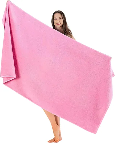 Juego grande de baño tipo spa turco 40"x80", de lujo, amigable con el medio ambiente de 650 gramos, muchos colores de donde escoger Rosa