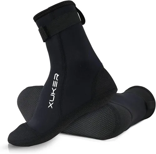 Miniatura 6 de XUKER Calcetines de agua de neopreno de 0.118 in, calcetines de voleibol de playa a prueba de arena, calcetines de buceo para deportes acuáticos al