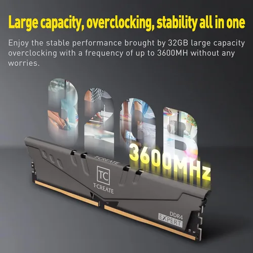 Miniatura 3 de TEAMGROUP T-Create Expert overclocking 10L DDR4 16GB Kit (2 x 8GB) 3200MHz (PC4 25600) CL16 Módulo de memoria de escritorio Ram - T-CREATE Expert